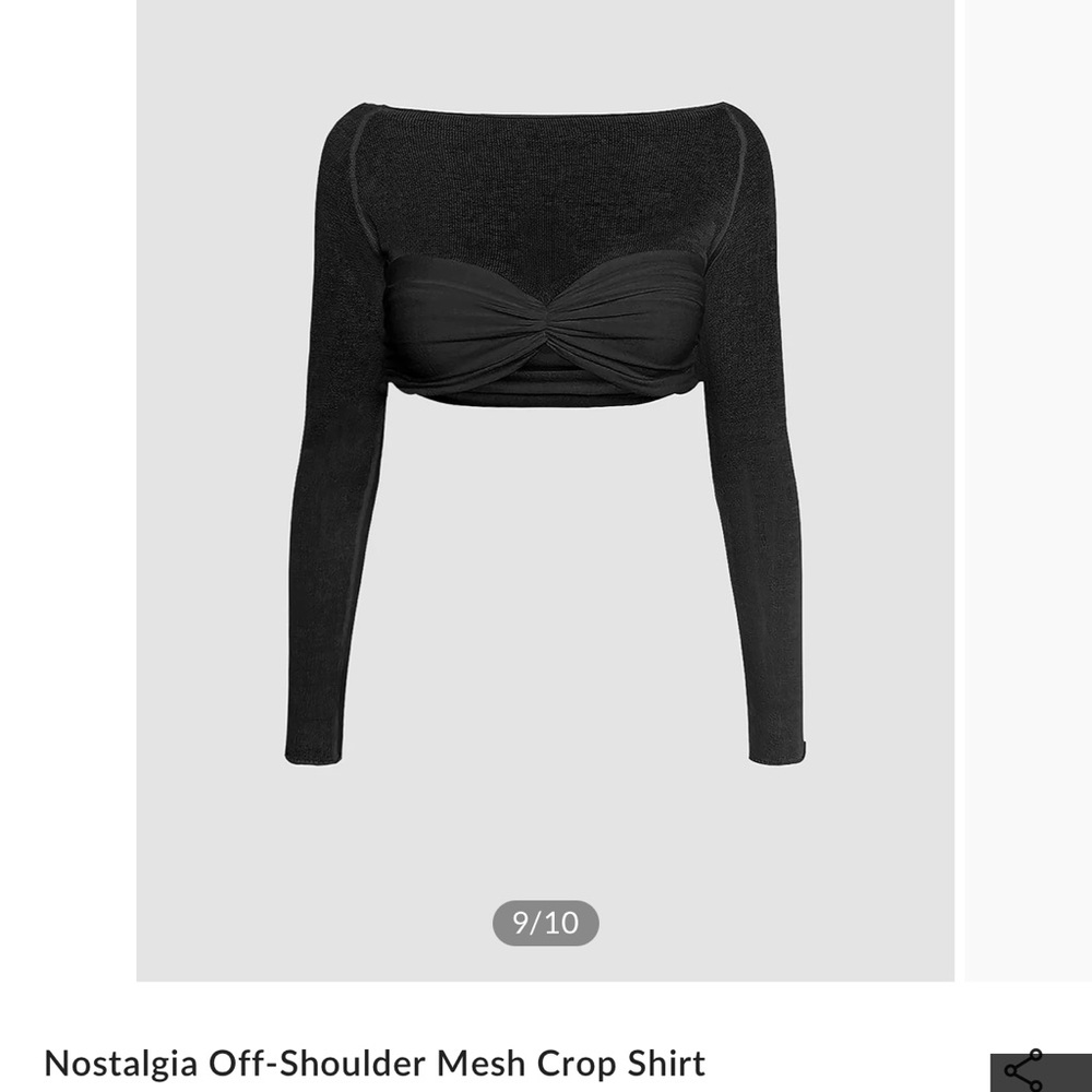 NWT Commense Sheer Mesh Top.